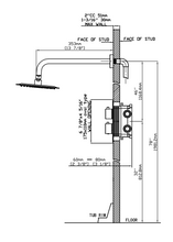 Charger l'image dans la galerie, Robinetterie de douche thermostatique noir arrondie avec douchette