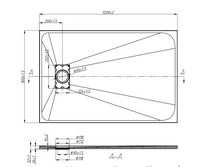 Charger l'image dans la galerie, Base de douche Brizo Carrera noire 48x32