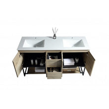 Charger l'image dans la galerie, Vanité double Berlin 60" Forest oak