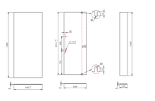 Charger l'image dans la galerie, Douche Mani 36" x 36" carré noire
