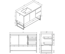 Charger l'image dans la galerie, Vanité Berlin 48" Vick Oak