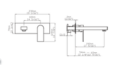 Charger l'image dans la galerie, Robinet mural fini noir mat