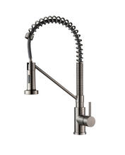 Charger l'image dans la galerie, Robinet de cuisine style chef fini nickel brossé