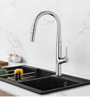 Charger l'image dans la galerie, Robinet de cuisine à bec rétractable fini chrome