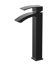 Charger l'image dans la galerie, Robinet pour vasque noir mât à bec courbé