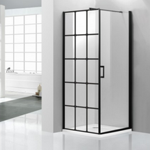 Charger l'image dans la galerie, Douche Elsa 36" x 36" fini noir mât