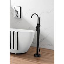 Charger l'image dans la galerie, Robinet de bain autoportant arrondi noir mât