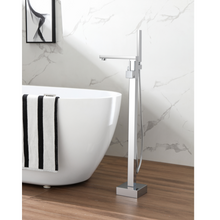 Charger l'image dans la galerie, Robinet de bain autoportant carré fini chrome