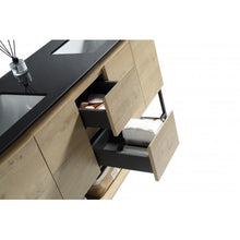 Charger l'image dans la galerie, Vanité double Berlin 60" avec comptoir noir