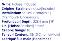 Charger l&#39;image dans la galerie, Évier de cuisine 23x18 acier inoxydable
