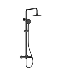 Robinetterie de douche arrondie thermostatique noir