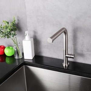 Robinet de cuisine fini nickel brossé